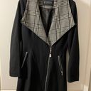 GUESS Glen Plaid Detail Skirt Wool Blend Coat Photo 1