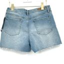 Articles of Society  High Rise Denim Shorts in Color Salt Aire Size 28 NWT Photo 2