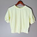 Rails Lia Puff Sleeve Cropped Sweatshirt Top Limon Size Small Photo 3