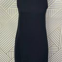 Vince  100% Silk Sleeveless Shift Dress in Black LBD Exposed Zip Back Size US 2 Photo 0