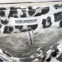 Good American  Jeans Women's 6/28 Animal Print Good High Waist Crop Straight Photo 4