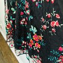 Hunter Bell  Women Black Floral Lace Painterly Embroidery Lace Midi Dress Size 8 Photo 6