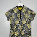 Bermuda  Sands Women S Yellow Black White Golf Dress Short Sleeve 1/4 Zip Pockets Photo 2