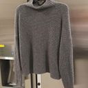 360 Cashmere 💕💕 Funnel Neck Pullover Sweater Mock Neck ~ Grey XS NWT Photo 2