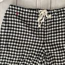 Ralph Lauren women M 100% cotton pull on plaid pj pants black & white Photo 2