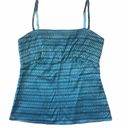 New York & Co. Y2K blue satin cami M Photo 0