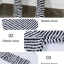 Women's Stacked Fuzzy XL Pants Black White Pants Zebra Print Leg Pants High Wai Multiple Photo 1