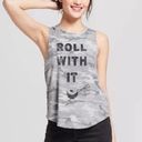 Grayson Threads NWOT Gray Camo Print Roll With It Sushi Workout Tank Top Gym Camouflage New Photo 0