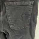 American Eagle  Womens Sz 00 Super High Rise Jegging Black Distressed Exposed Fly Photo 4