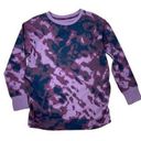 NWOT Isabel Maternity Size S Burgundy Tie Dye Match Back Sweatshirt Long Sleeve Purple Photo 0