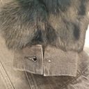 💕LOVE TOKEN💕 Murray Genuine Real Rabbit Fur Sleeve Denim Jacket Coat ~ Black M Size M Photo 15