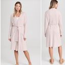 Barefoot Dreams  CozyChic Lite HE Ribbed Robe Faded Rose Pearl Small Medium Photo 1