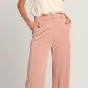 Lulus NWT  So Get This Rusty High Waist Wide Leg Trouser Pants in Rose sz XS Photo 0