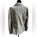 J.Jill  Gray Corduroy Blazer Women's Size Large Preppy Neutral Coat Photo 4