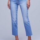 L'Agence L’agence Sada High Rise Cropped Slim Denim Jeans Raw Hem in Omaha Wash 30 NWT Photo 0