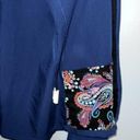 Vera Bradley  Navy Julia‎ Warm-Up Jacket, scrub, Full zip XS Photo 5