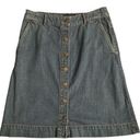 Banana Republic  Denim Button Down Skirt Size 4 Photo 0