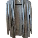 Rebecca Taylor Stylish Women's Light Gray
Fringed Cardigan size xs Photo 0