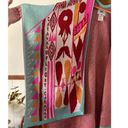 PAY'S | PPAAYYSS Boho Western Poncho "Caravan of Flight" Blue Pink Red One Size Size M Photo 2