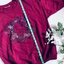 Northern Reflections Vintage  floral embroidery crewneck sweatshirt Photo 4