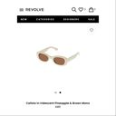 Revolve NWT  x AIRE Calisto Sunglasses in Iridescent Pineapple & Brown Mono Photo 4