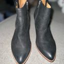 Frye  Reina Western Booties Size 9 in Black Suede Photo 0