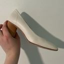 COS  Cream Leather Round Toe Wooden Heel Pumps Photo 34