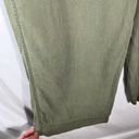 The Loft  Women’s Green Lyocell Lightweight Wide Leg Cropped Paper Bag Pants Medium M Photo 1