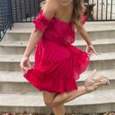 VICI Hot Pink Ruffle Dress Photo 1