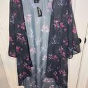 Hot Topic BNWT  Fairies By Trick Black Mesh Fairy Kimono Coverup Size M/L Grunge Photo 2