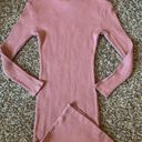 Naked Wardrobe Mauve Ribbed Bodycon Dress Small Photo 4