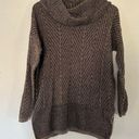 Eight Eight Eight  Tan Black Cowl Neck Sweater Large Comfy Fall Winter Photo 0