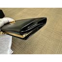 Salvatore Ferragamo Authentic  Black Leather Wallet with Gancini Clasp Photo 6