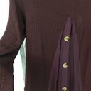 Umgee  oversized maroon boho skirted sweater small Photo 3