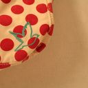 American Eagle Aerie Red White Polka Dot Beach Tote Bag Photo 1