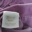 Caslon  Purple Velvet Western Rodeo Button Front Shirt Size Small Photo 5