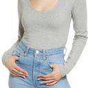 BP Grey Long Sleeved Crop Top Photo 0