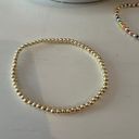 Set Of 3 Gold Beaded Bracelets Photo 4