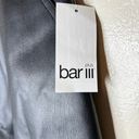 Bar III NWT Bar lll Faux Leather Skirt w Pockets 18W Black Moto Button Zip Mini A-Line Photo 3