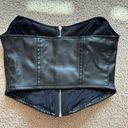 Dry Goods Black Leather Corset Top Photo 1