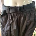 Nike  Belted Woven Track Jogger Pants in Black Swoosh Photo 6