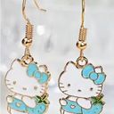 Hello Kitty Adorable Blue Strawberry  Dangle Earrings - Photo 1