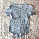 Altar'd State Altar’d State Skyway Blue Alicia Pointelle Notch Top Size XS Photo 1