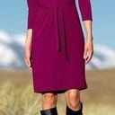 Patagonia Organic Cotton Gray V Neck Dress w/ pockets!Sm 3/4 length… Photo 0