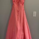 Cache Women’s Vintage pink rhinestones strapless  prom dress size 9/10 Photo 2