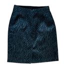 Tahari  womens Madie pencil mini skirt black tab snakeskin reptile M88BF300 4 Photo 0