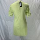 Nasty Gal Petite Extreme Collar Shirt Lemon Yellow Mini Dress Size 4 Photo 7