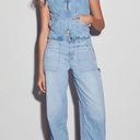 American Eagle Dreamy Drape Stretch Super High-Waisted Baggy Wide-Leg Jean in Easy Breezy Blue Photo 5