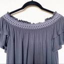 American Eagle Off the Shoulder Ruffle Sleeve Top Size Medium Photo 5