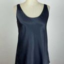 Vince  Gunmetal Grey Satin Tank Top Photo 0